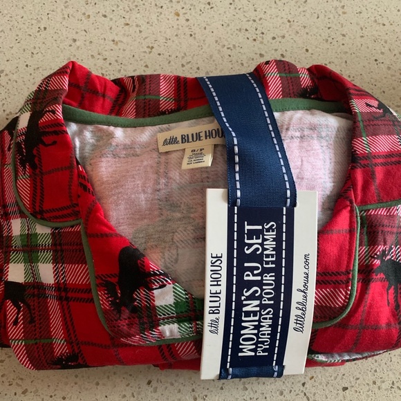 Little blue house by Hatley moose PJ set size S - Picture 5 of 7